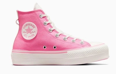 CONVERSE Women's Chuck Taylor All Star Lift Platform Retro Sneaker Pink Sz 7