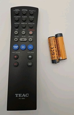 Remote Control For TEAC RC-992 LP-R400 Multi Music Player Turntable CD Recorder