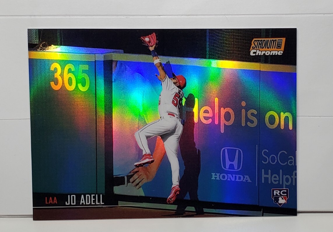 2021 Stadium Club Jo Adell SP RC /99 CHROME ORANGE REFRACTOR ANGELS ROOKIE 🌠