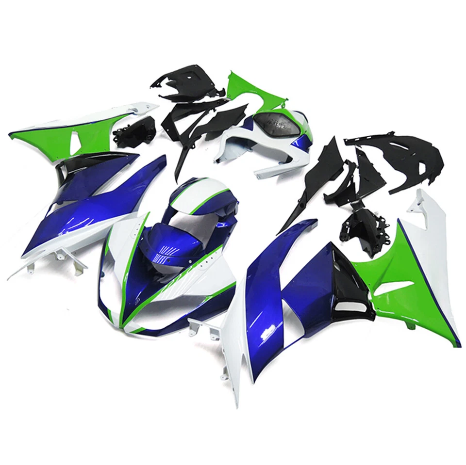 Blue Green Fairings Kit For Kawasaki Ninja ZX6R 2009 - 2012 10 11 ABS Bodywork - Imagem 2 de 4