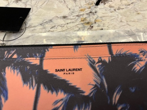 Saint Laurent Paris , Pouch Sunset Wallet in Sunset BNWB OS - Picture 5 of 16