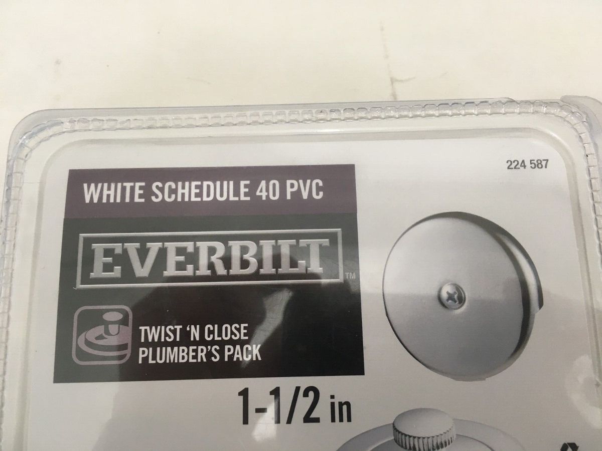 nene-co　40 Everbilt Twist 'N Close Plumber Pack 1-1/2