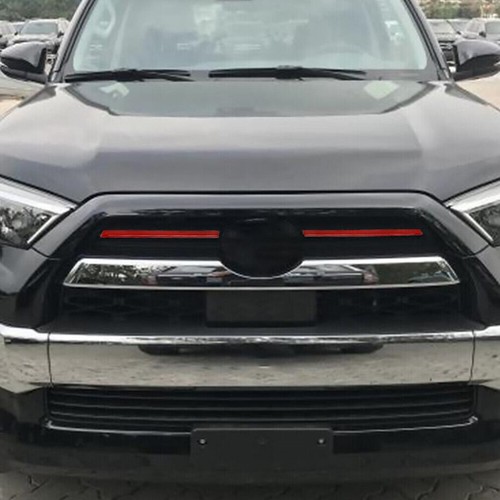 Upgrade Your 2020+ Toyota 4Runner Front Grille! Gloss Black Center Grille Cover Trim (2-Piece Set)