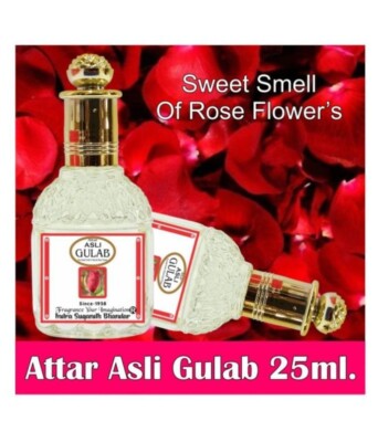 Indra Sugandh Bhandar Fragrances Attar Asli Gulab (25ml) Roll on & alcohol free