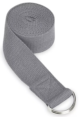 Sangle De Yoga Evolve Demi-Lune Gris 6 Pieds - Polyester Lavable En Machine
