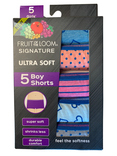 5-Pack Fruit of The Loom firma ultra morbida, per Ragazza Boy pantaloni  corti, taglia 16 | eBay