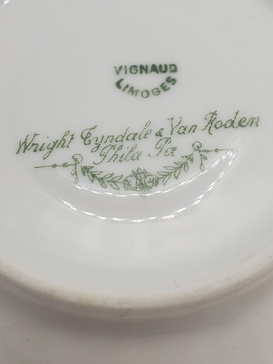 VINTAGE LIMOGES VIGNAUD, Wright, Tyndale & Van Roden VINTAGE LIMOGES VIGNAUD, Wright, Tyndale & Van Roden