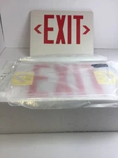Red LED Exit Light Sign . Parts Lot. Leftovers from Trade Show. Light & Extras