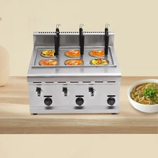 6 Hole Stainless Commercial Pasta Cooker Pasta Maker Noodle Cooking Machine 