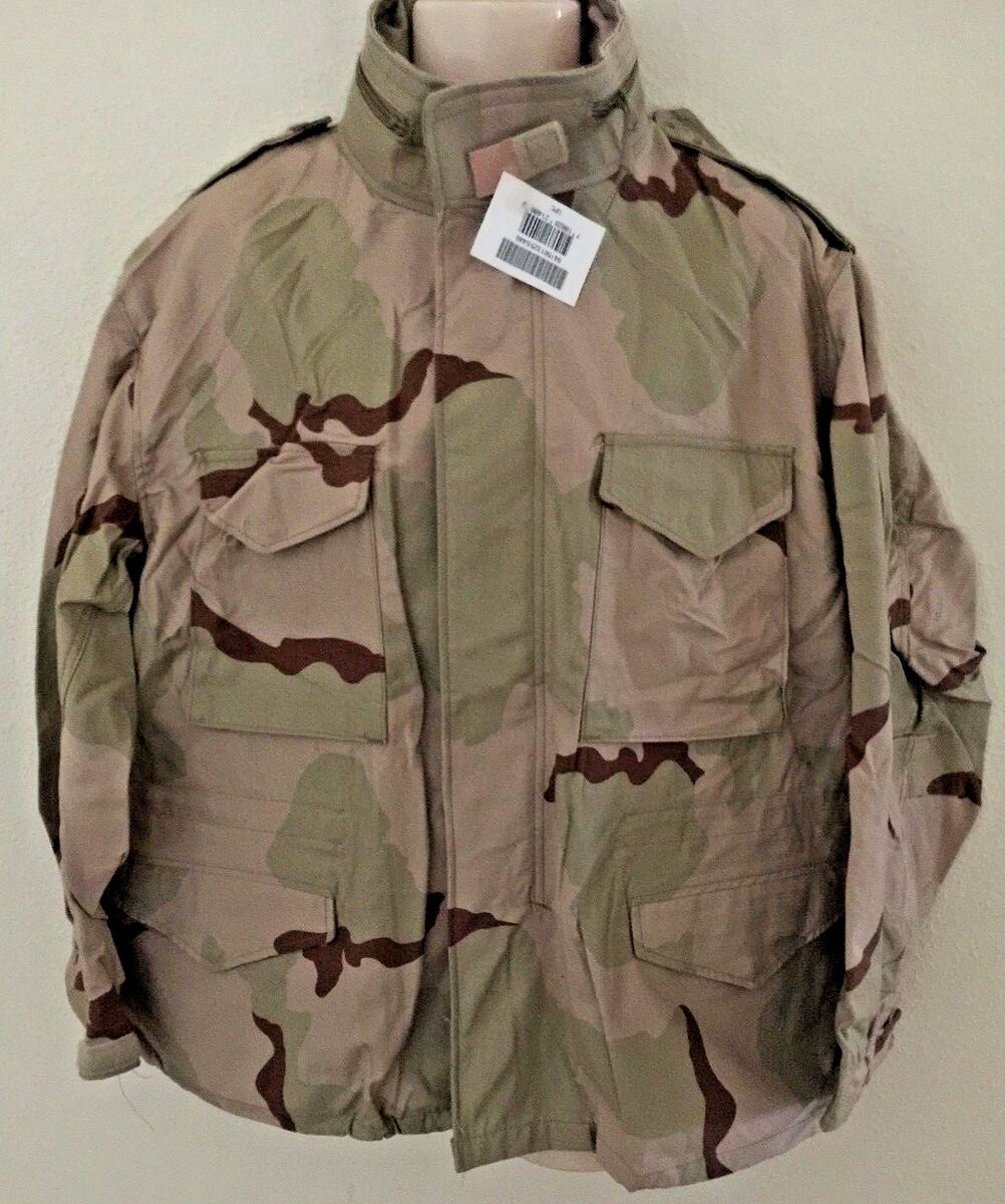 NEW USGI 3 COLOR DESERT CAMO M65 FIELD JACKET XL SHT (NWT NEW USGI 3 COLOR DESERT CAMO M65 FIELD JACKET XL SHT (NWT