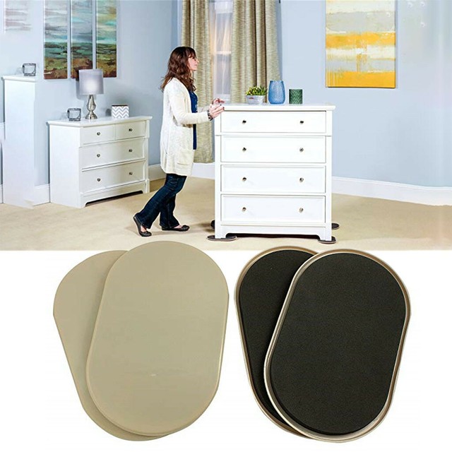 4Pc Magic Moving Sliders Furniture Pad Protectors Sliders Floor Wood