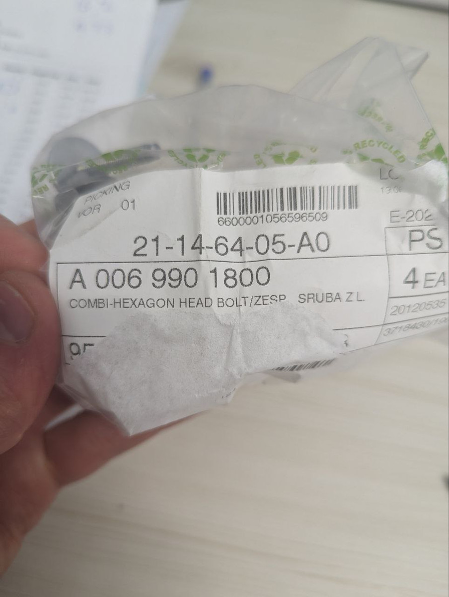 MERCEDES-BENZ Front Headlamp Mount Bolt A0069901800 NEW GENUINE | eBay