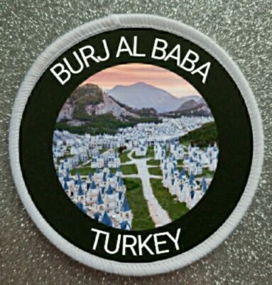 3'' Burj Al Baba Turkey Sublimation Iron / Sew On Patch Badge Turkish Town