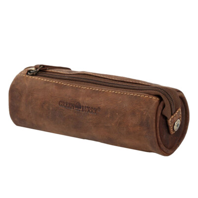Greenburry Vintage 1789-25 Leder Stifteetui Federmappe Schlamperrolle Vintage