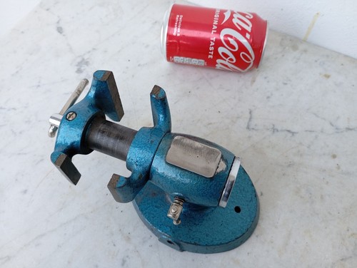 DE COLECCIÓN PEQUEÑA FUERTE RAREZA 4 MORDAZAS INGENIEROS TORNILLO PARALELO Y YUNQUE A MESA FIJACIÓN - Imagen 9 de 23