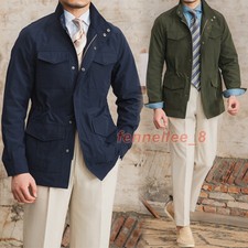 Men's Safari Jacket Waterproof Hunting Coat M65 Jacket Casual Outwear Thin Tops