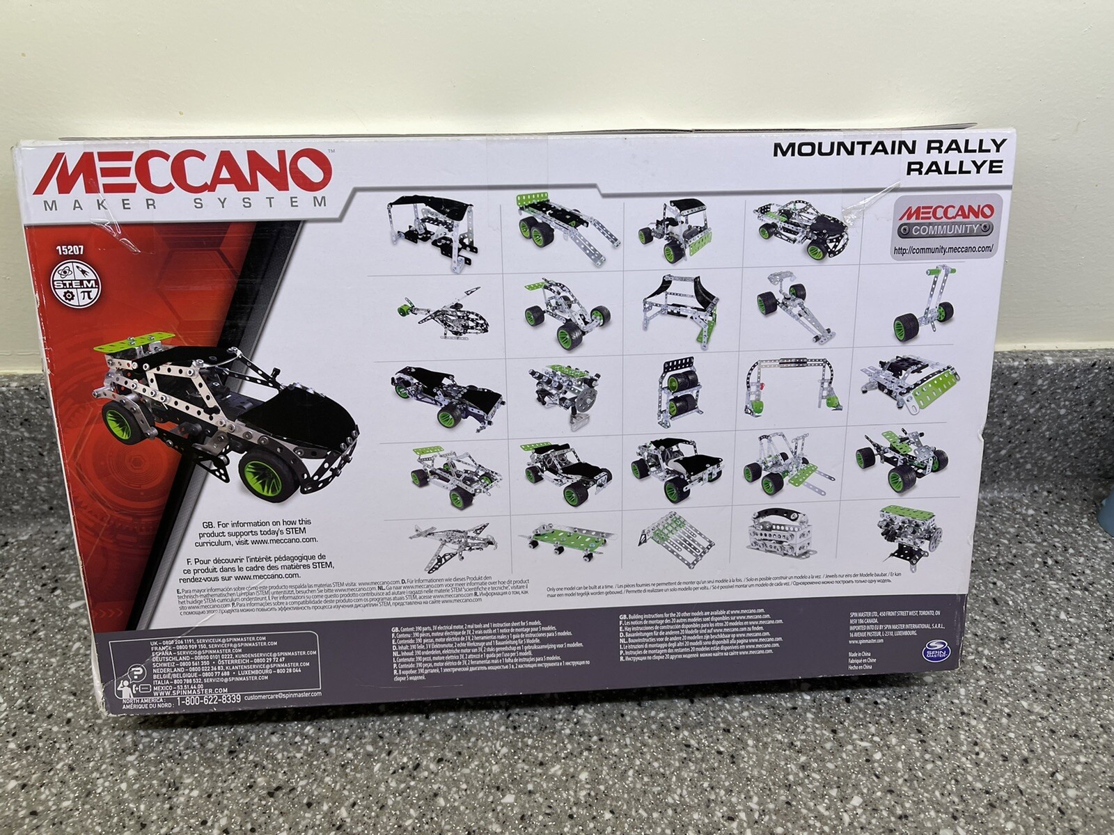 Bandai - Meccano Supercar 25 En 1 - Coffret De Construction 25 Modèles - 347 Pièces Dont Moteur 6 Volts, LED, Outils, Notice - Kit Activité Assemblage Supervoiture - Jouet Enfant 10 Ans Et + -APM20105