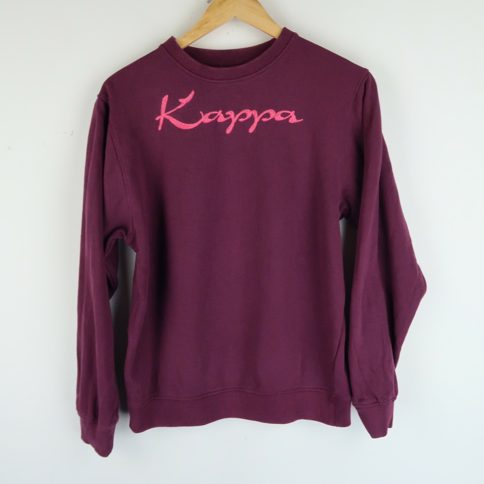 KAPPA Vintage 90's Y2k Sweatshirt Spell Out Logo SZ Small G5601)
