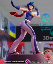 May Lee King of Fighters resin scale model kit unpainted 3d print