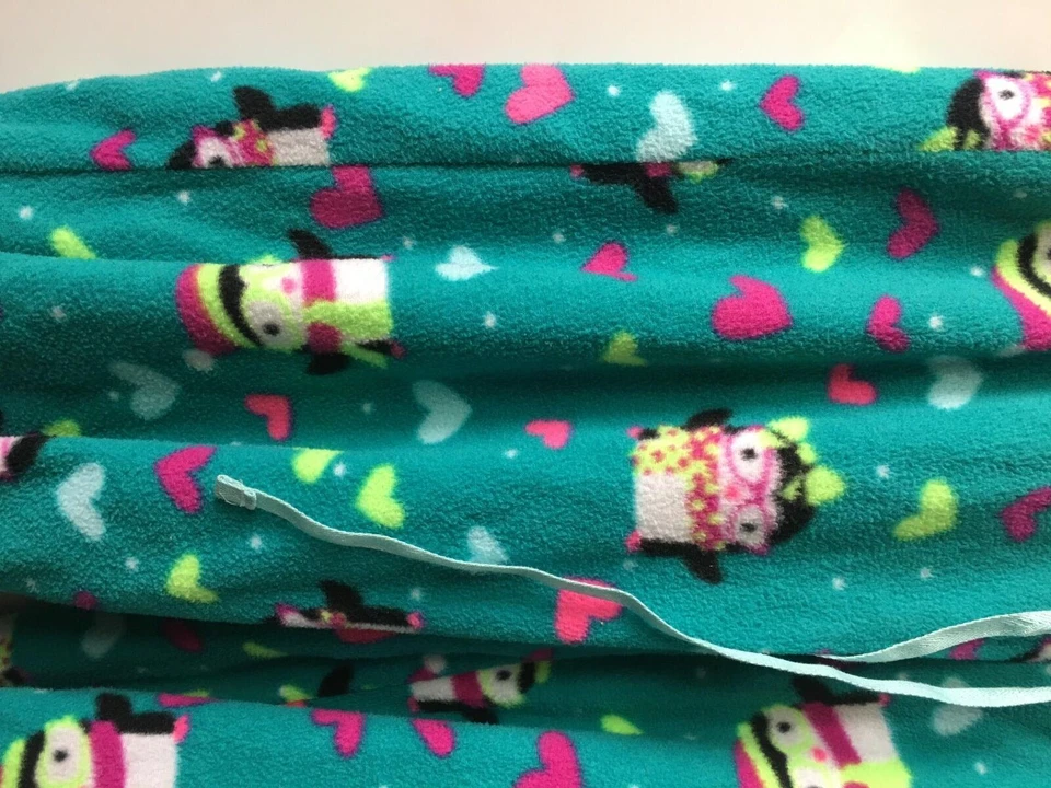 Pantalones de salón SO PJ Aqua Multi Pengiun estampado polar talla grande Foto 3 de 4