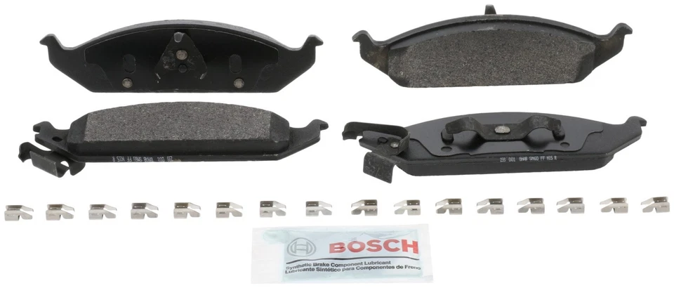 Pastillas de freno semimetálicas Bosch con herrajes delanteras para Chrysler Cirrus 1995-2000 Foto 2 de 4