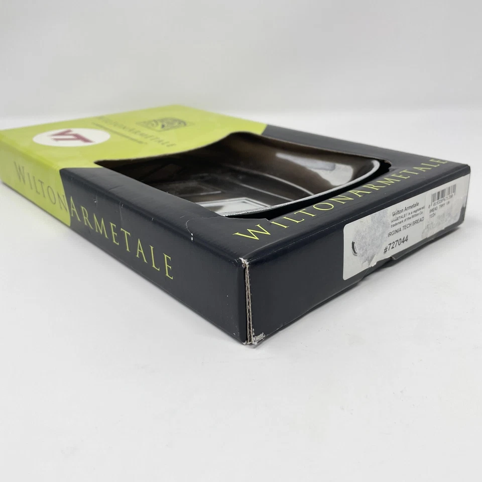 Vintage Wilton Armetale Virginia Tech Service Platter Serveware Metal Bread Tray - Image 2 of 4