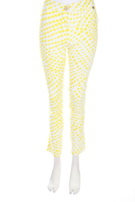 alan red Pants Dots S white yellow