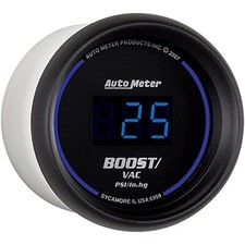 Autometer Cobalt Digital 52.4mm Black Vacuumboost Gauge