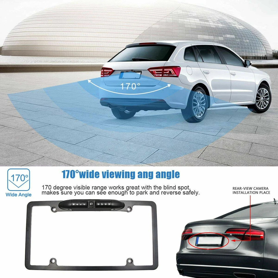 New Rear View Camera Backup License Plate Night for Sony XAV-AX1000 XAVAX1000 - Image 4 of 4