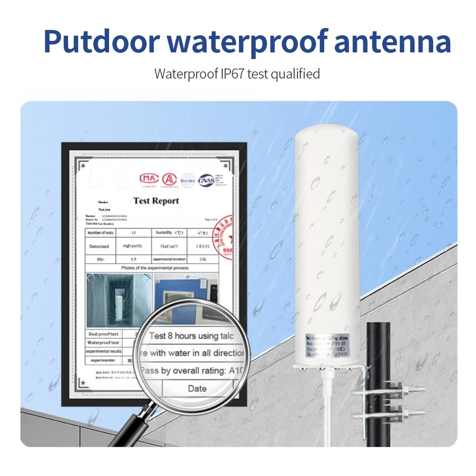 4G LTE 5G MIMO Waterproof Antenna Outdoor 700-3800MHz for Huawei ZTE CPE Router# - Image 4 of 4