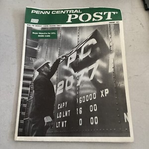Vintage Penn Central Post Employee Magazine Publication Train Railroad Jan 1971