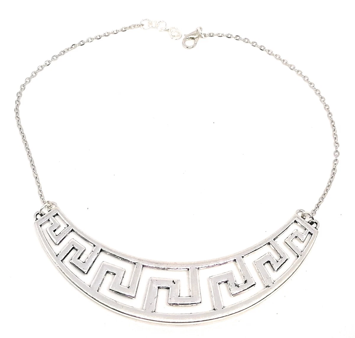 Collier plastron argent massif 925 - Montres & Bijoux