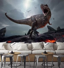 3D Era Of Dinosaurs ZHUA4924 Wallpaper Wall Murals Removable Self-adhesive Amy