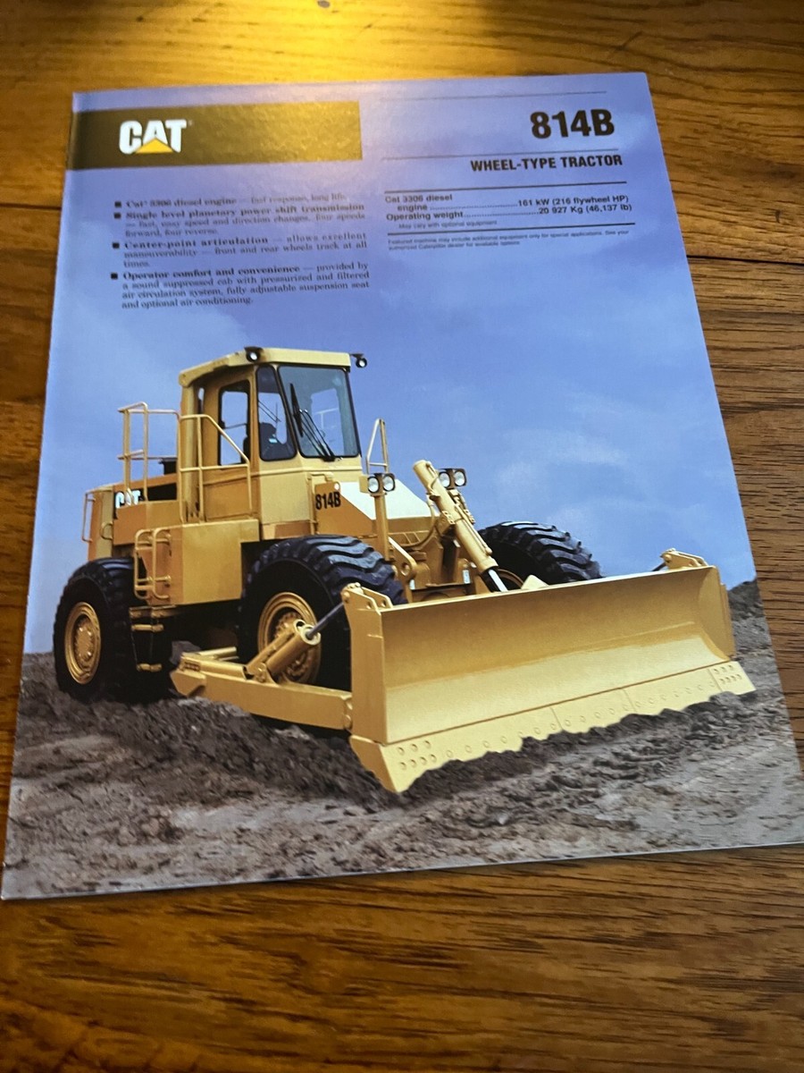 Caterpillar CAT 814B Wheel Tractor Dozer Brochure FCCA | eBay