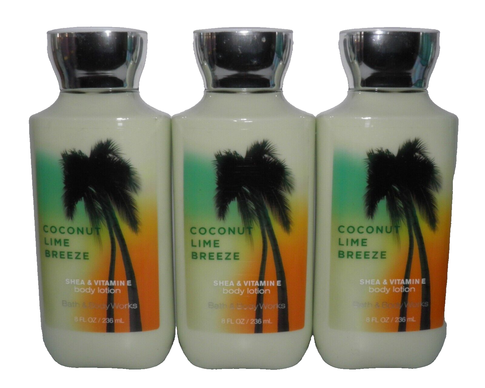 BATH & BODY WORKS COCONUT LIME BREEZE  BODY LOTION (3 PACK)