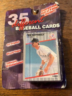 SEALED! 35 Different Baseball Cards (Guaranteed Hall of Famer inside)