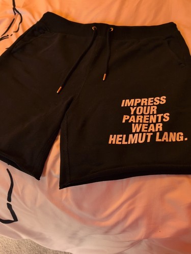 HELMUT LANG IMPRESS YOUR PARENTS WEAR HELMUT LANG SHORTS BLACK SIZE MEDIUM... - Picture 4 of 10