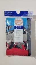 Wonder Nation Boys Boxer Briefs 5-Pair Underwear Cotton Tag Free XL 14-16 New