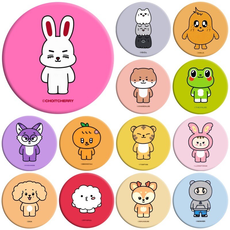 Kpop SEVENTEEN Cartoon Cute Chest Pins Round Badge SVT