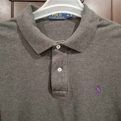 dark grey ralph lauren polo shirt
