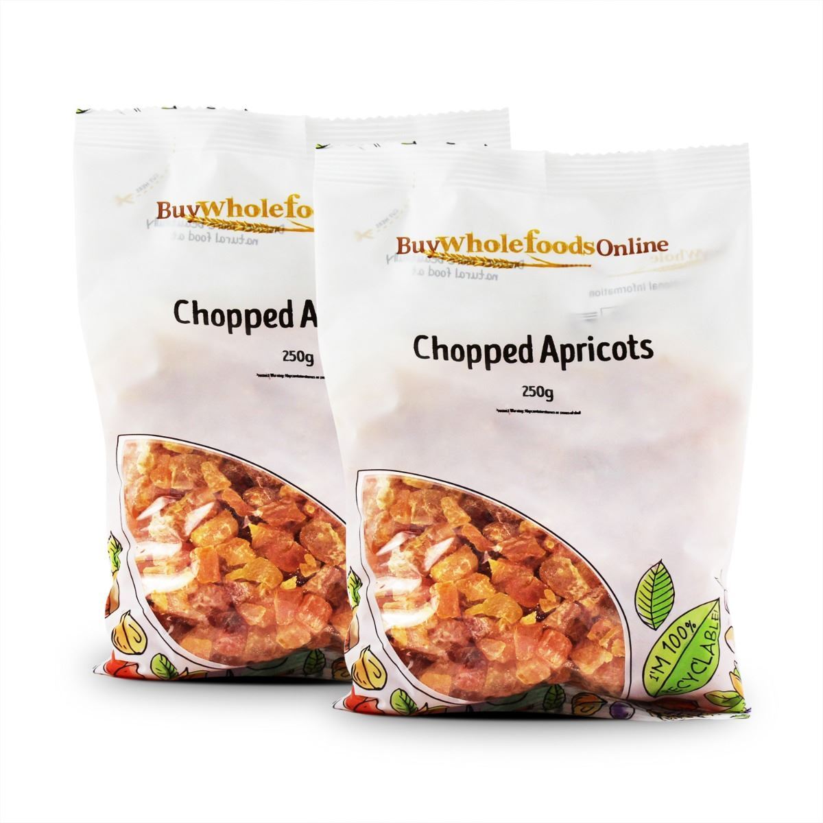 Chopped Apricots 500g | BWFO | Free UK Mainland P&P