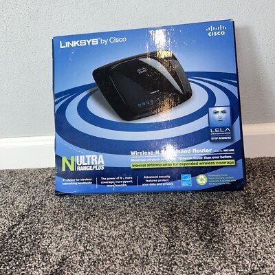 Linksys ultra range plus wireless -N Broadband Router WRT160N V2 by Cisco ''NEW''