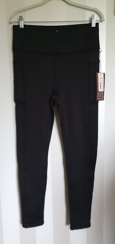 Kyodan Black ladies thermal fleece lined leggings. Size L approx uk 12. NWT - 第 2/12 張圖片