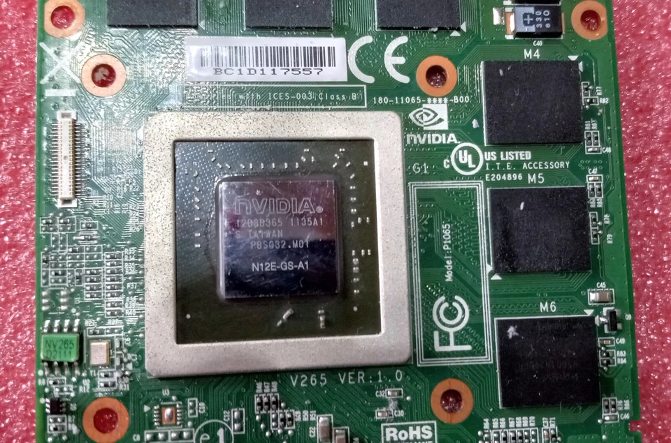 Dell Alienware NVIDIA GTX 560M 1.5GB video card N12E-GS-A1 Graphics Card  - Image 2 of 3