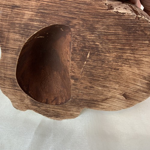 Vintage 1984 - Pompadour - Imitation Wood Frog Planter/Flower Pot - Afbeelding 6 van 10