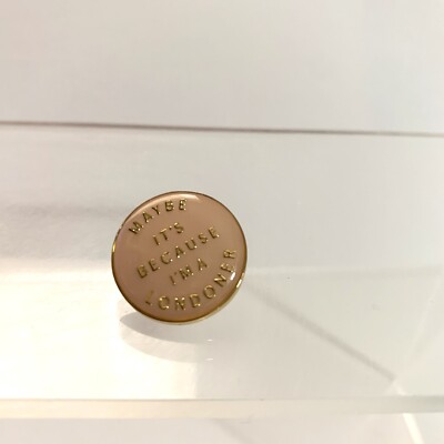 Burberry London Pin Maybe It s Because I m A Londoner Designer Brooch Mini