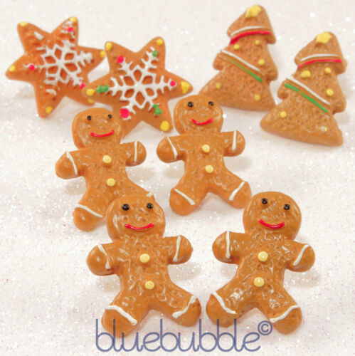 FUNKY GINGERBREAD EARRINGS CUTE SWEET TREAT RETRO KITSCH KAWAII FESTIVE FUN FOOD - Picture 2 of 4