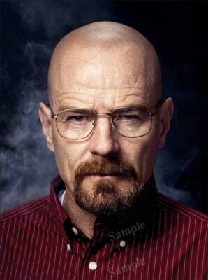 Photo Poster Bryan Cranston WalterWhite Heisenberg closeup