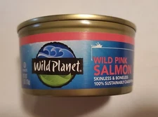 Wild Planet 12x 6oz Cans Wild Pink Salmon Skinless Boneless Tinned Fish Alaska