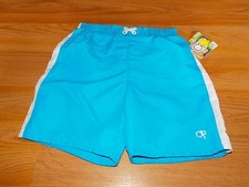 Size 6-9 Months OP Ocean Pacific Aqua Blue Turquoise Swim Trunks Board Shorts